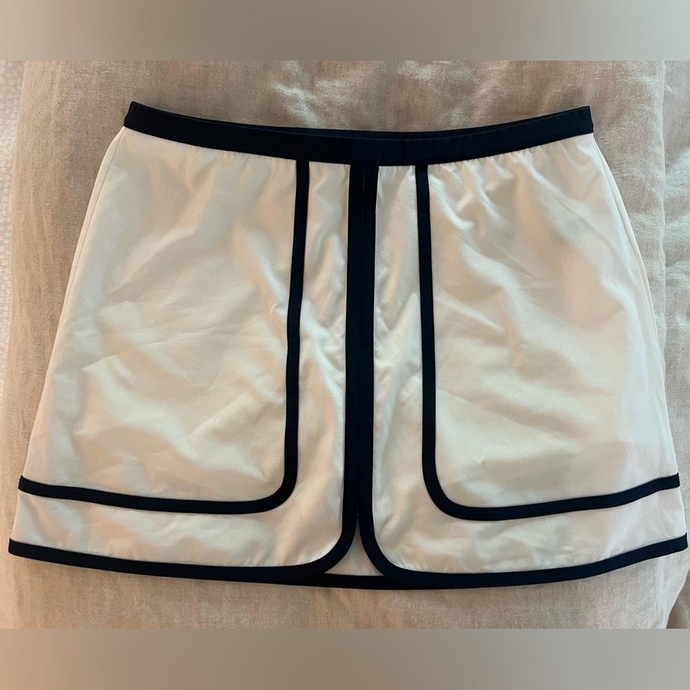 Tory Sport White Skort with Black Trim